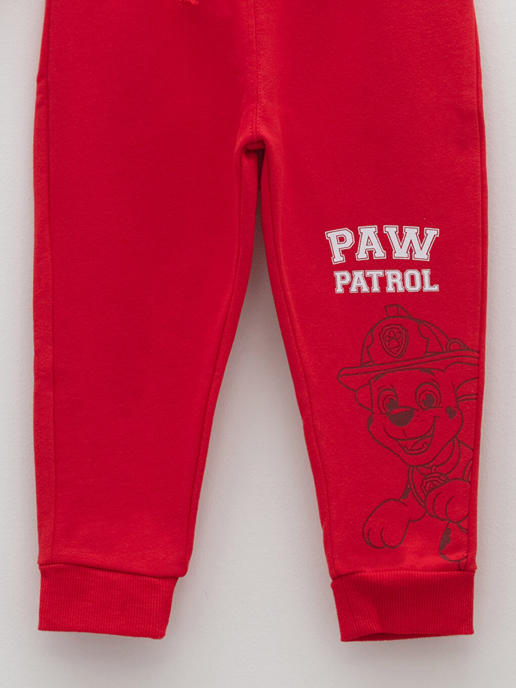 Bisiklet Yaka Uzun Kollu Paw Patrol Baskılı Erkek Bebek Sweatshirt ve Pantolon 2'li Takım-2
