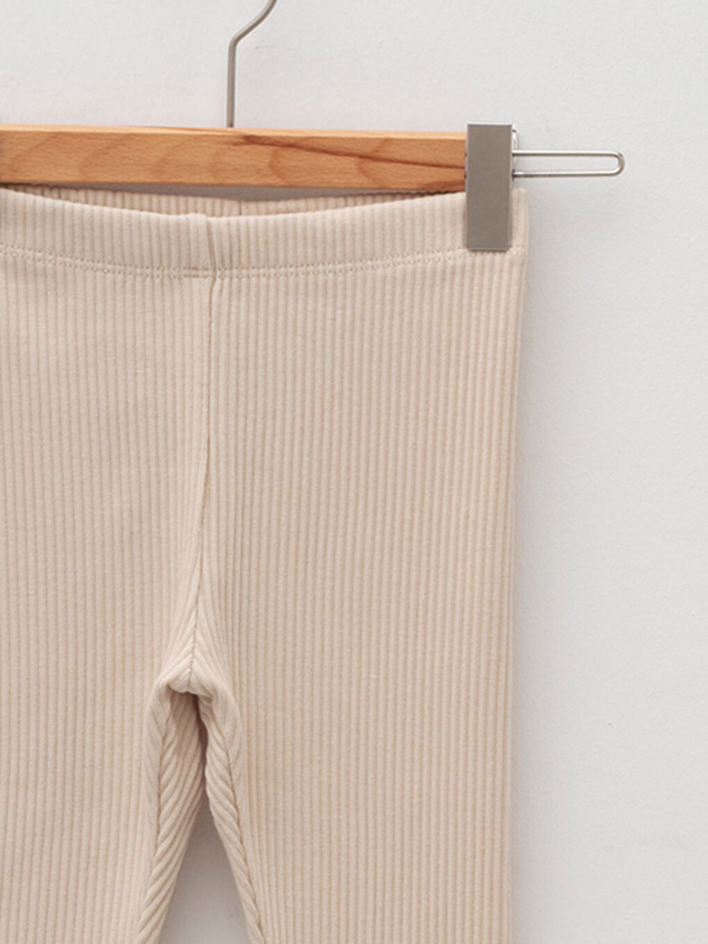 Bej Bisiklet Yaka Uzun Kol Basic Erkek Bebek Pijama Takımı-2