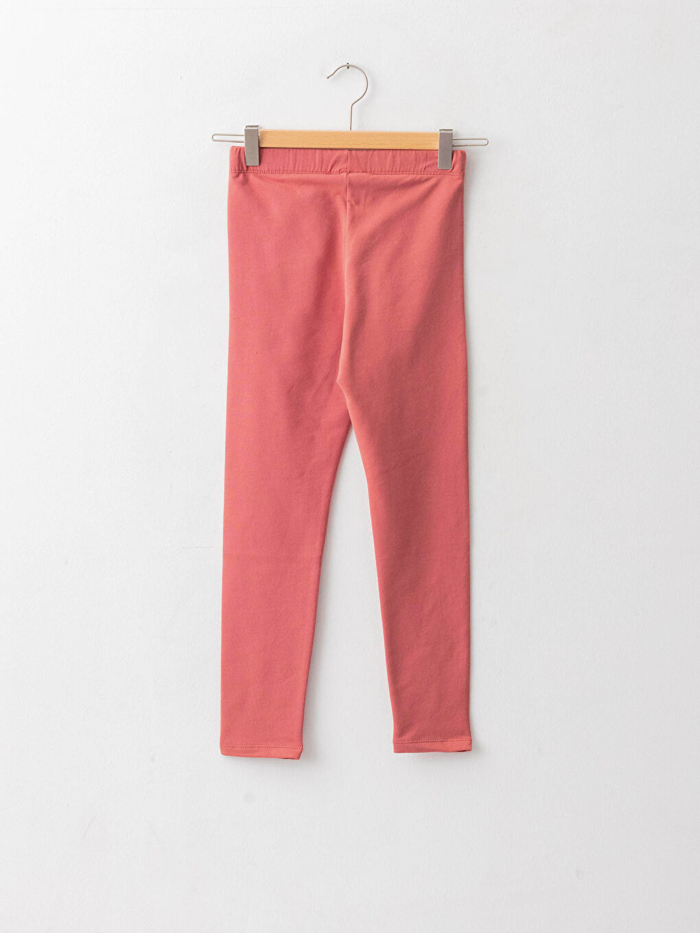 Leggings longs en coton basique à taille élastique pour fille-1