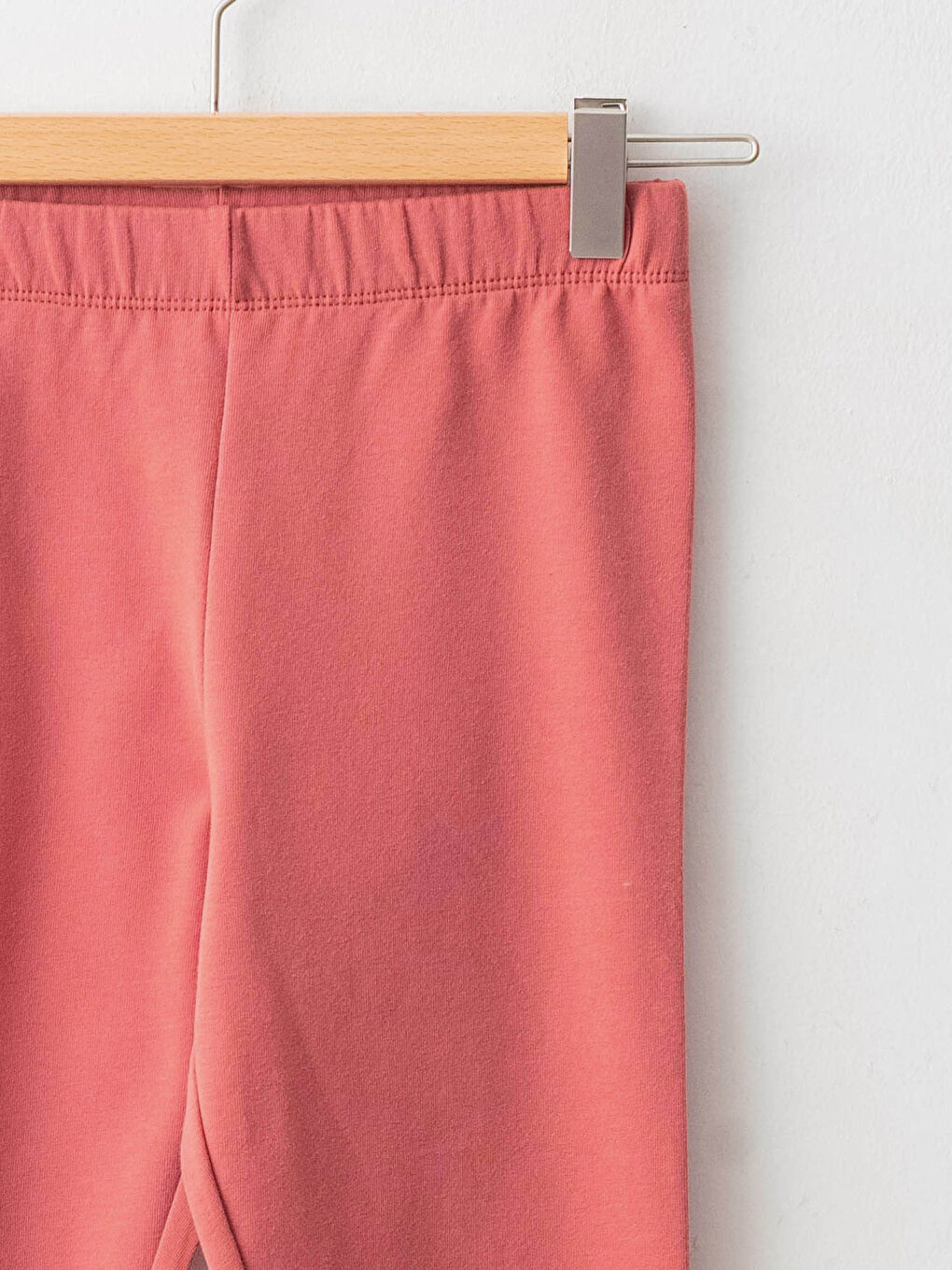 Leggings longs en coton basique à taille élastique pour fille-2