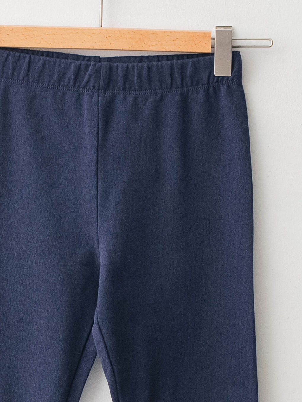 Leggings longs en coton basique à taille élastique pour fille-2