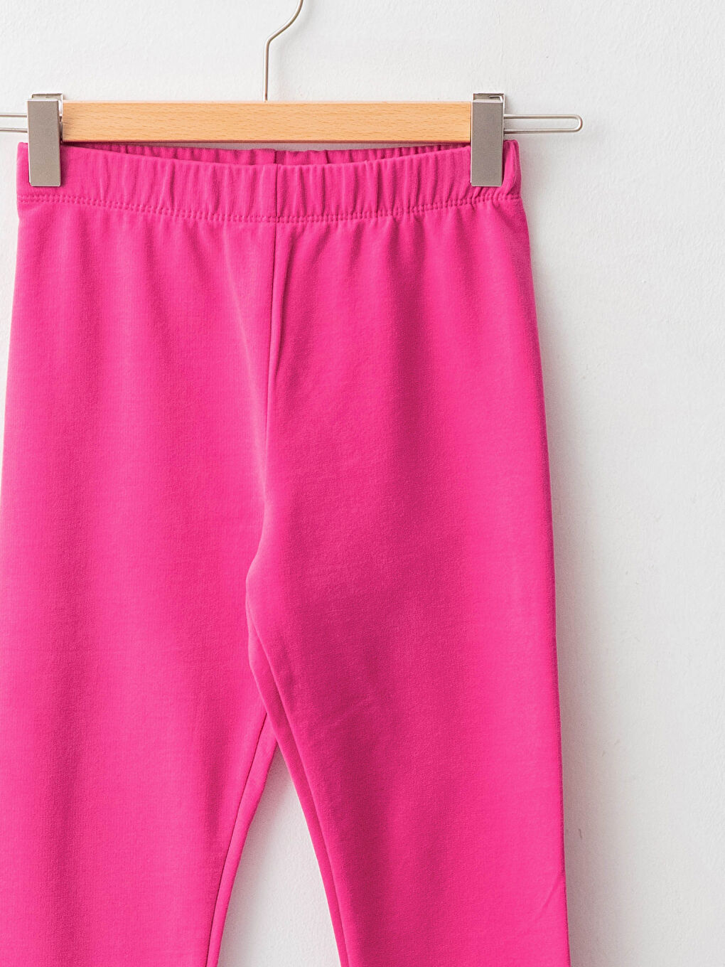 Elastic Waist Basic Cotton Girl Long Leggings-2