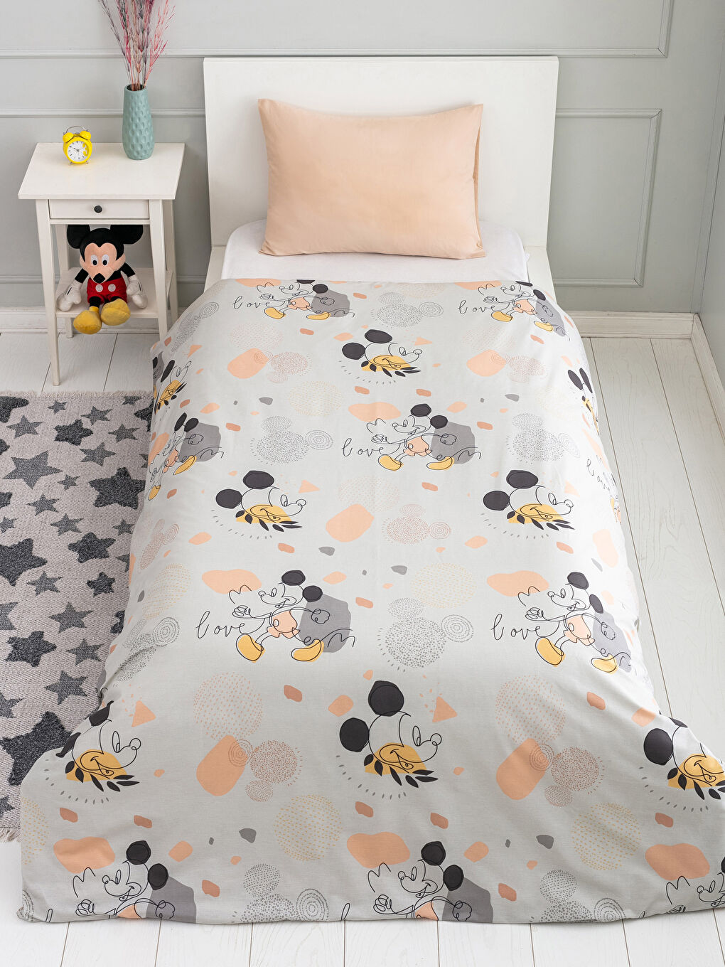 Karışık Mickey Mouse Lisanslı Dokuma Erkek Çocuk Nevresim-1
