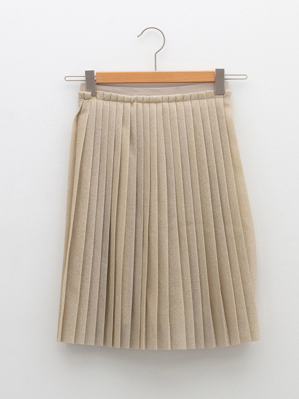 Elastic Waist Pleated Girl Skirt