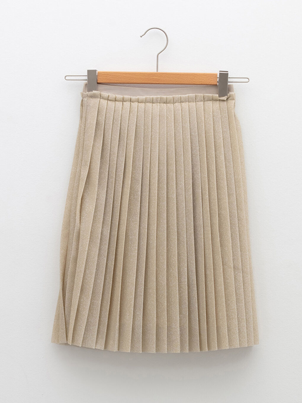Elastic Waist Pleated Girl Skirt-1