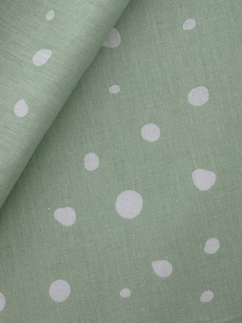 Polka Dot Patterned Woven Girl Bed Linen Set-4