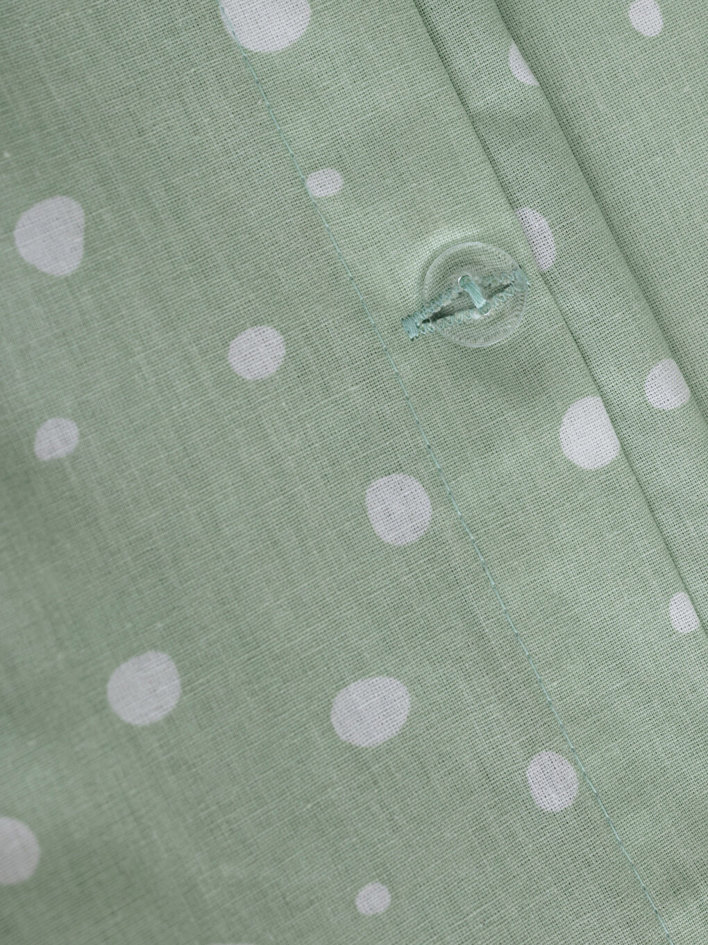 Polka Dot Patterned Woven Girl Bed Linen Set-5