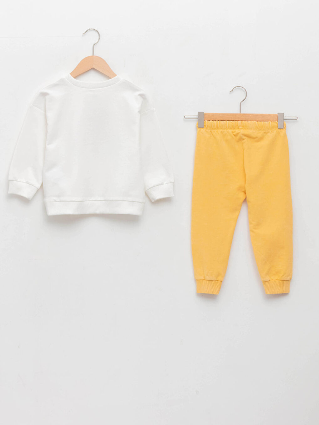 Crew Neck Long Sleeve Printed Cotton Baby Boy Sweatshirt and Trousers 2-Pack Set-1