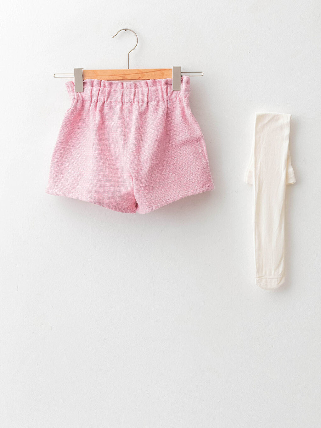 Elasticated Waist Baby Girls' Shorts and Tights 2 Pack Set-1