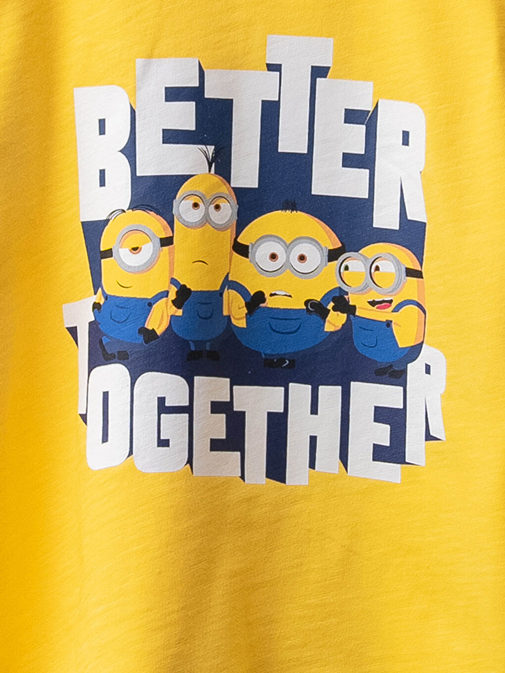 Crew Neck Short Sleeve Minions Printed Baby Boy T-Shirt and Shorts 2-Pack Set-2
