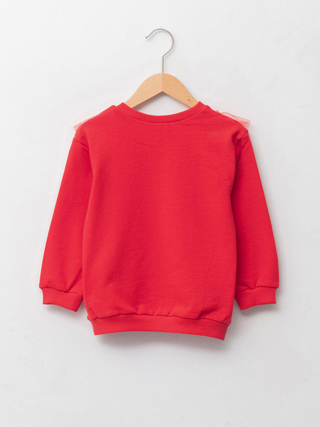 Свитшот с круглым вырезом, длинным рукавом и принтом Минни Маус для малышек девочек-1