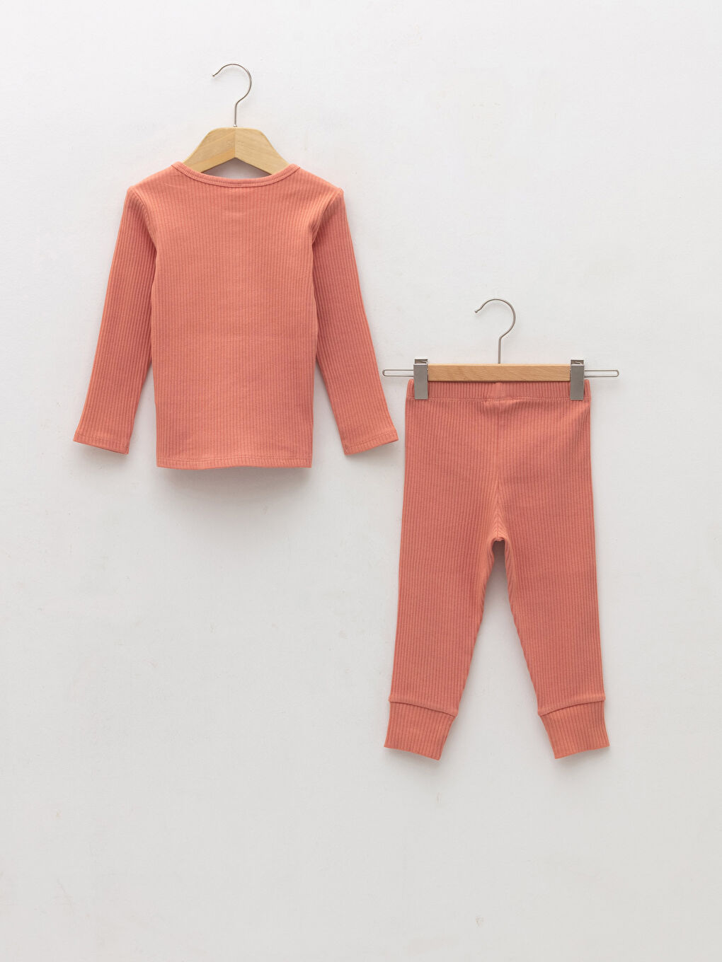 Mercan Bisiklet Yaka Uzun Kol Basic Erkek Bebek Pijama Takımı-1