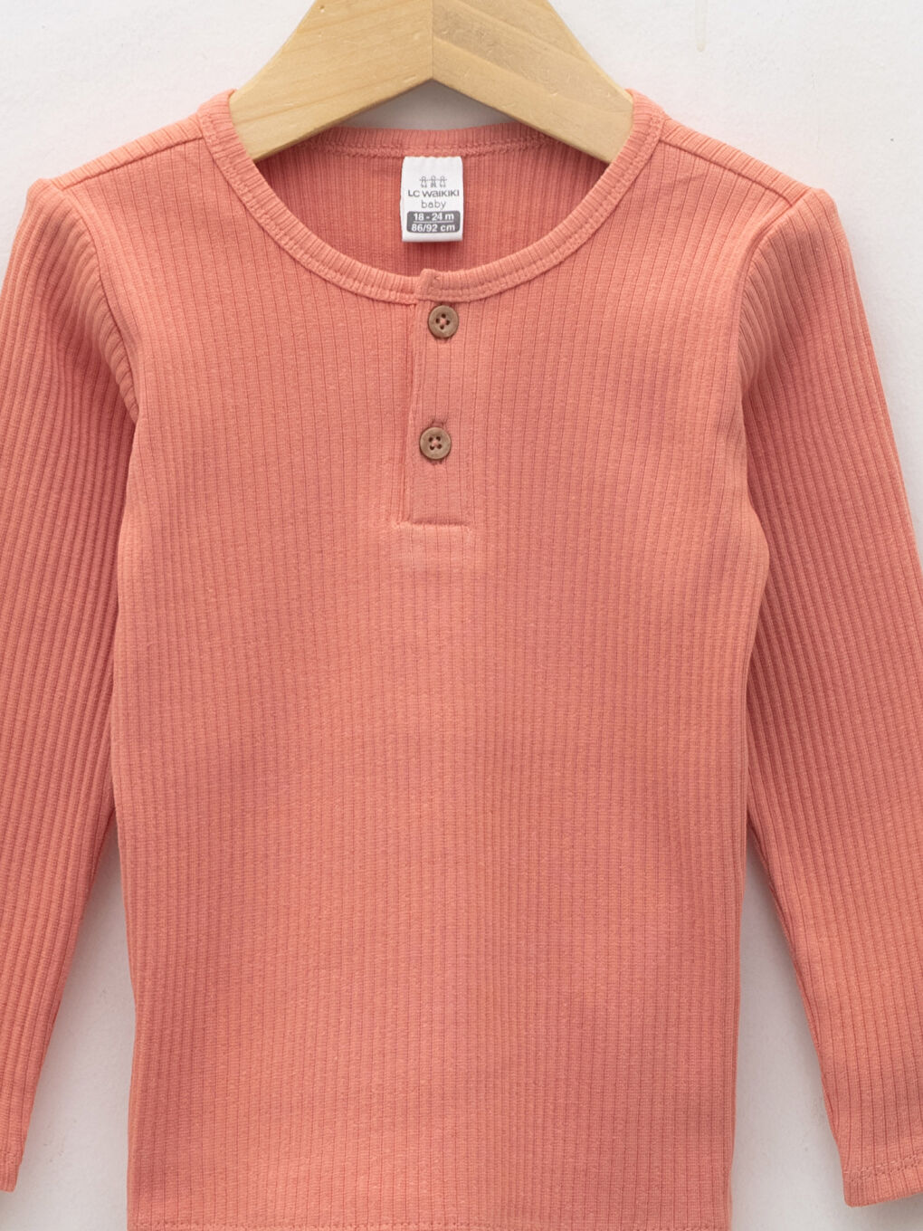 Mercan Bisiklet Yaka Uzun Kol Basic Erkek Bebek Pijama Takımı-2