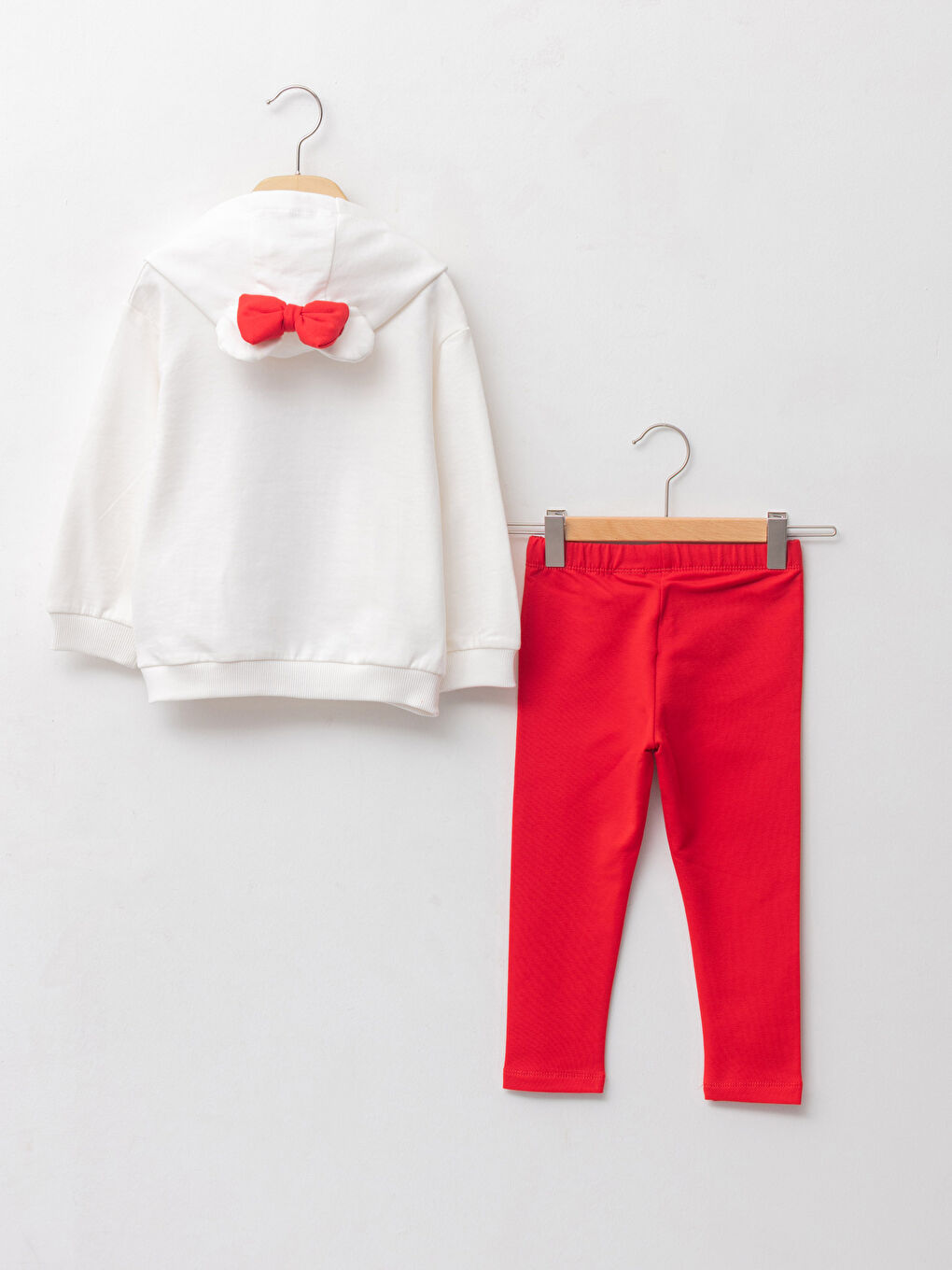 Ensemble Sweat-Shirt à Capuche et Pantalon Legging Imprimé Minnie Mouse en Coton à Manches Longues pour Bébé Fille (Lot de 2)-4