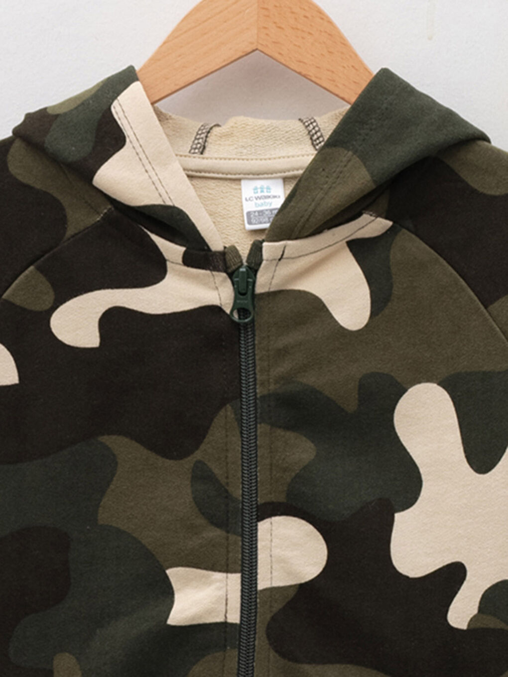 Haki Uzun Kollu Desenli Erkek Bebek 3'lü Takım-2