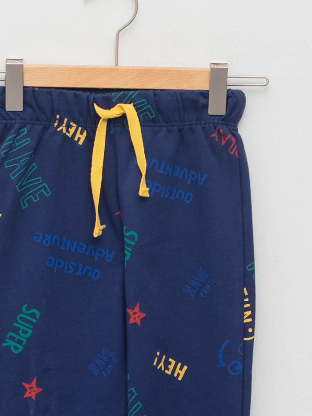 Lacivert Bisiklet Yaka Uzun Kollu Baskılı Erkek Bebek Sweatshirt ve Pantolon 2'li Takım-2