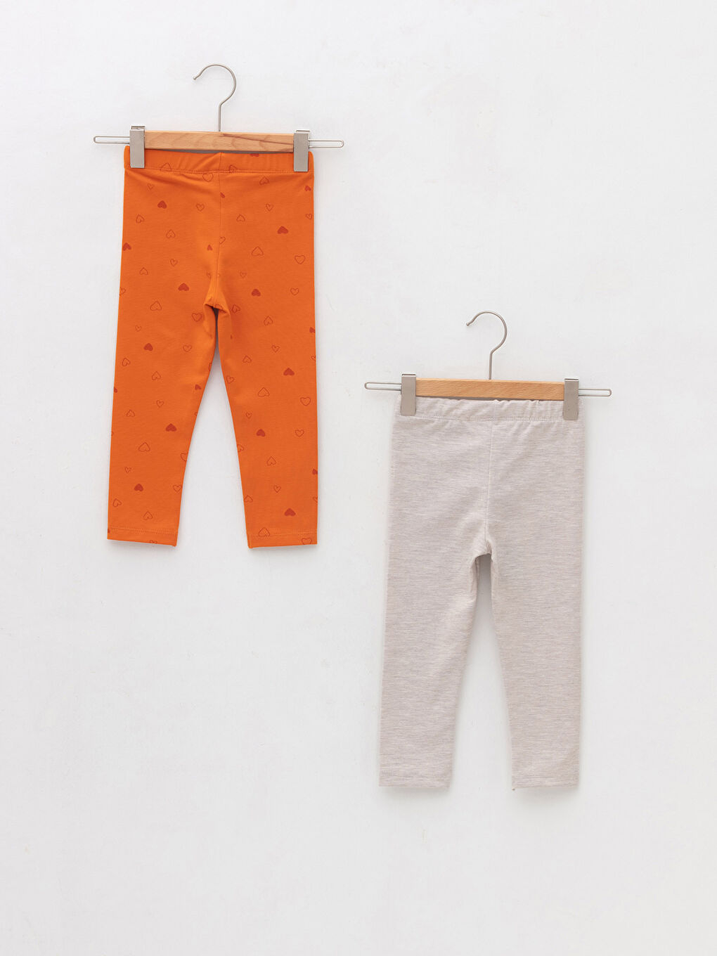 Collants Bébé Fille en Coton Imprimé à Taille Élastique, Lot de 2-1