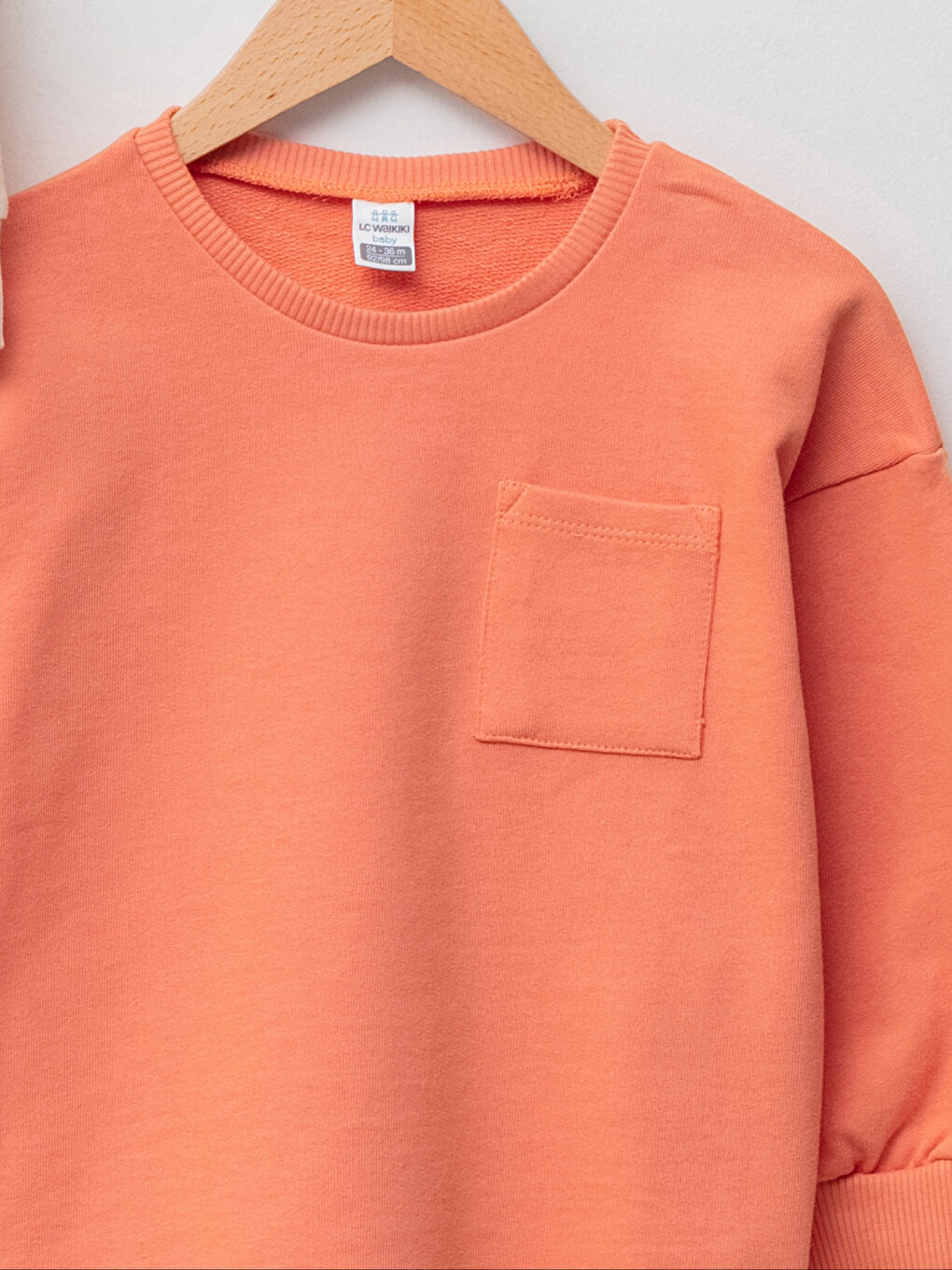 Bej Bisiklet Yaka Uzun Kollu Basic Erkek Bebek Sweatshirt 3'lü-2