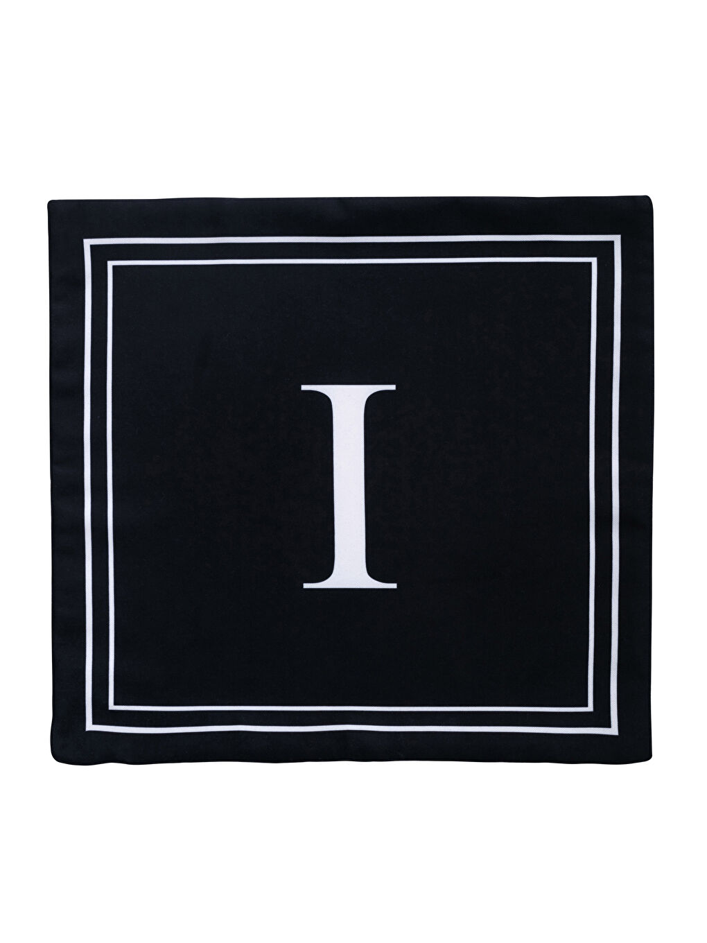 Karışık I Harfi Baskılı Kırlent Kılıfı 45x45 cm-3