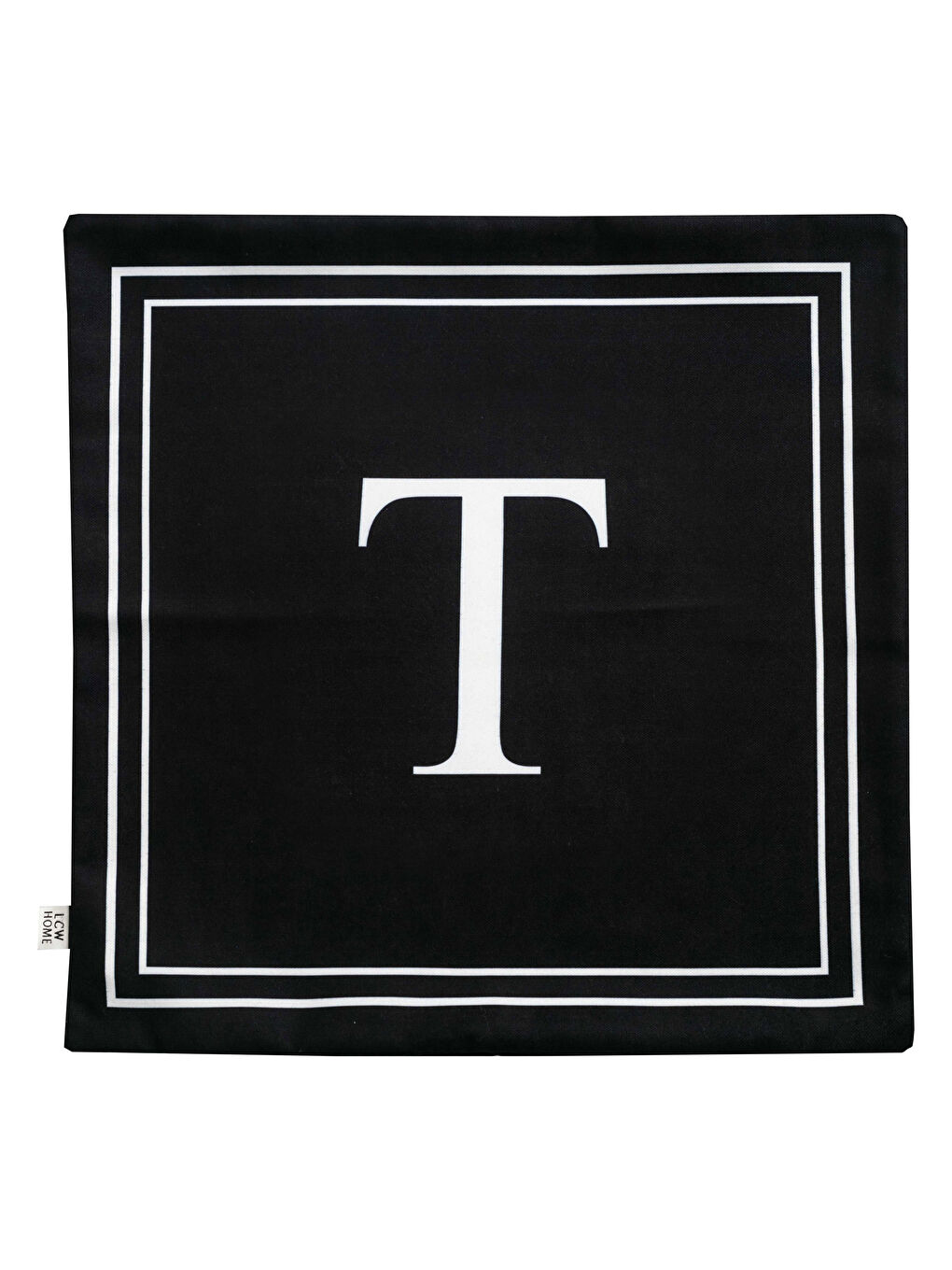 T Letter Printed Honeycomb Cushion Cover 45x45 Cm-2
