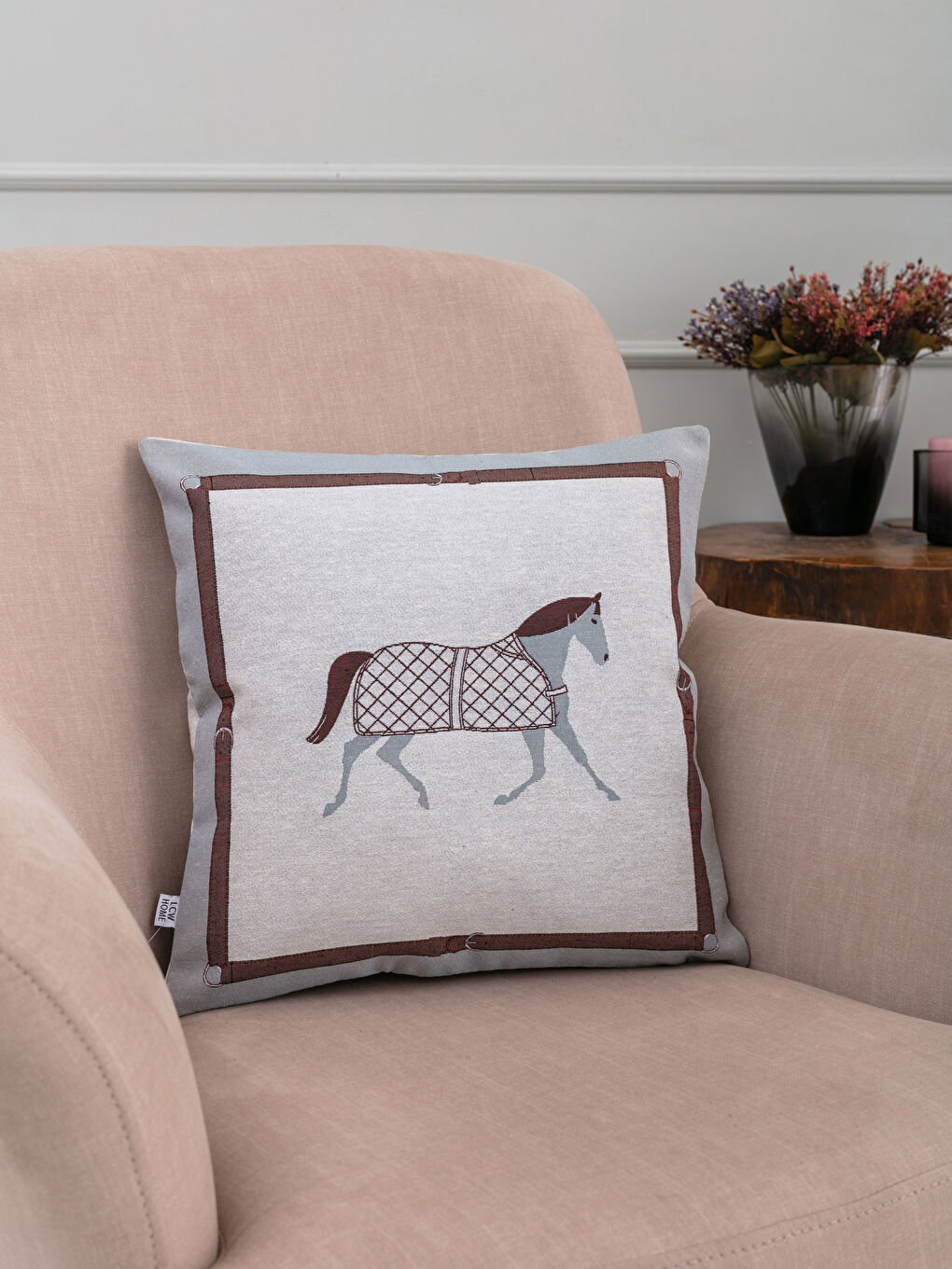 غطاء وسادة مطبوع 45x45 سم