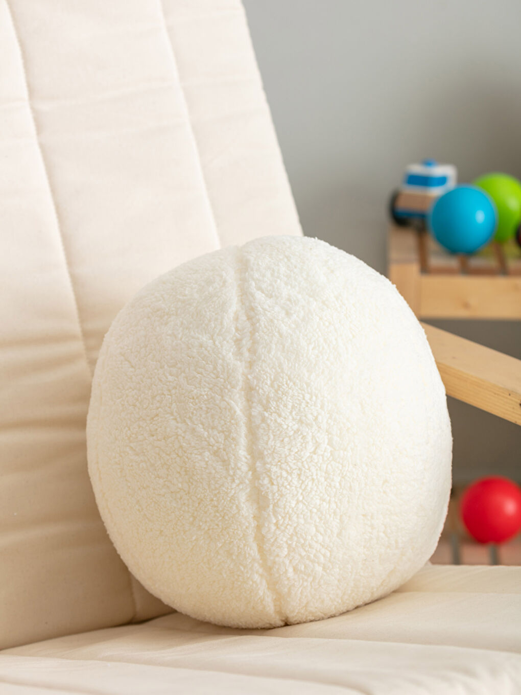 Filled Plush Ball Cushion 40 Cm