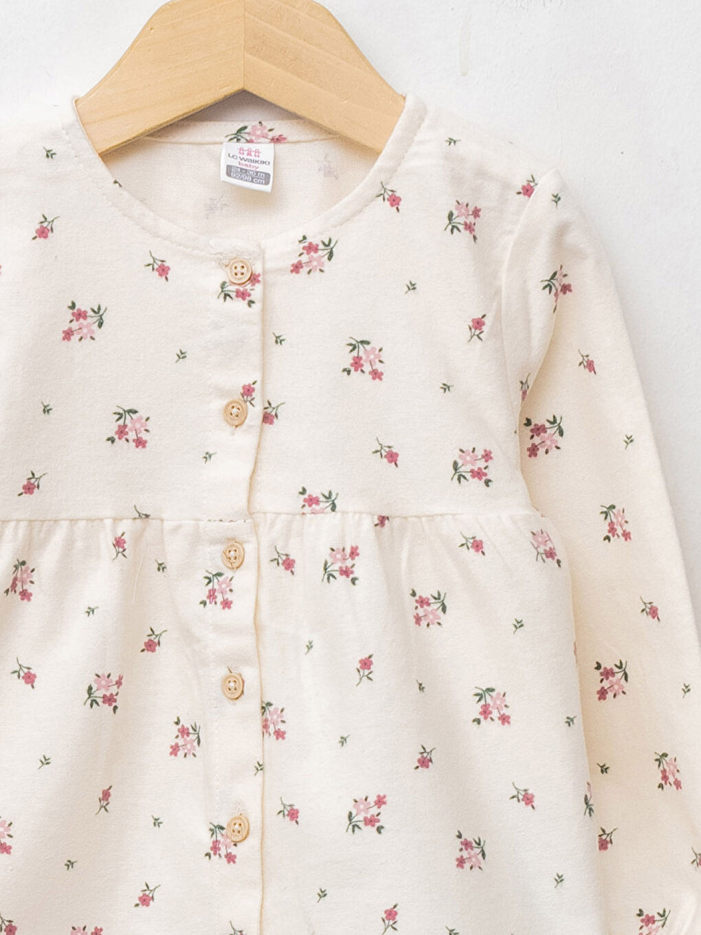 Chemise à Col Rond à Motifs Manches Longues pour Bébé Fille-2