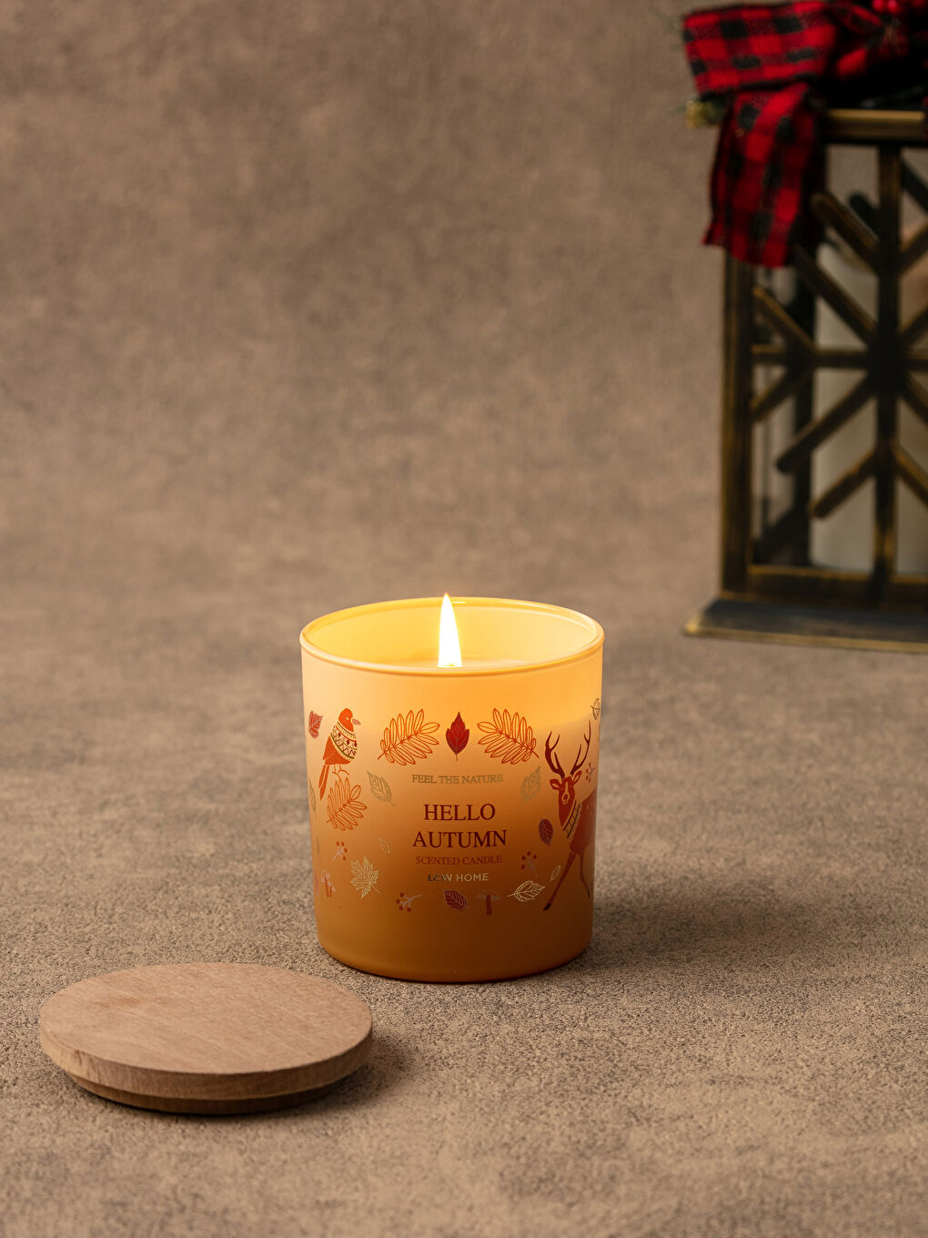 LCW HOME Slogan Baskılı Honey Blossom - Bal Kokulu Kapaklı Dekoratif Mum 210 g -W1GN64Z8-F9C