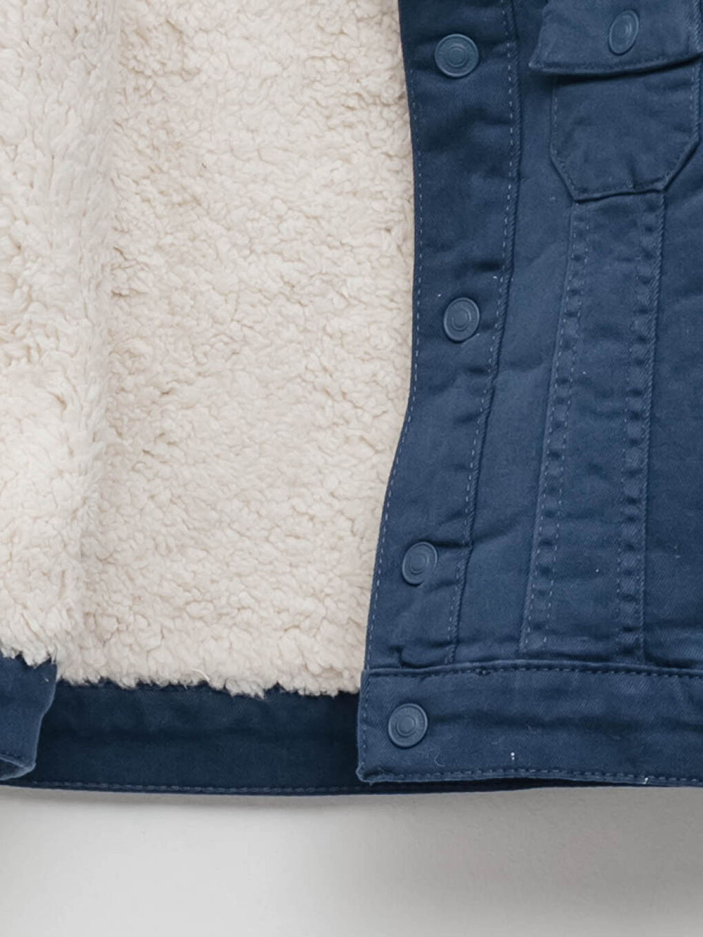 جاكيت ولادي رضيع كم طويل قطيفة بياقة قميص-2