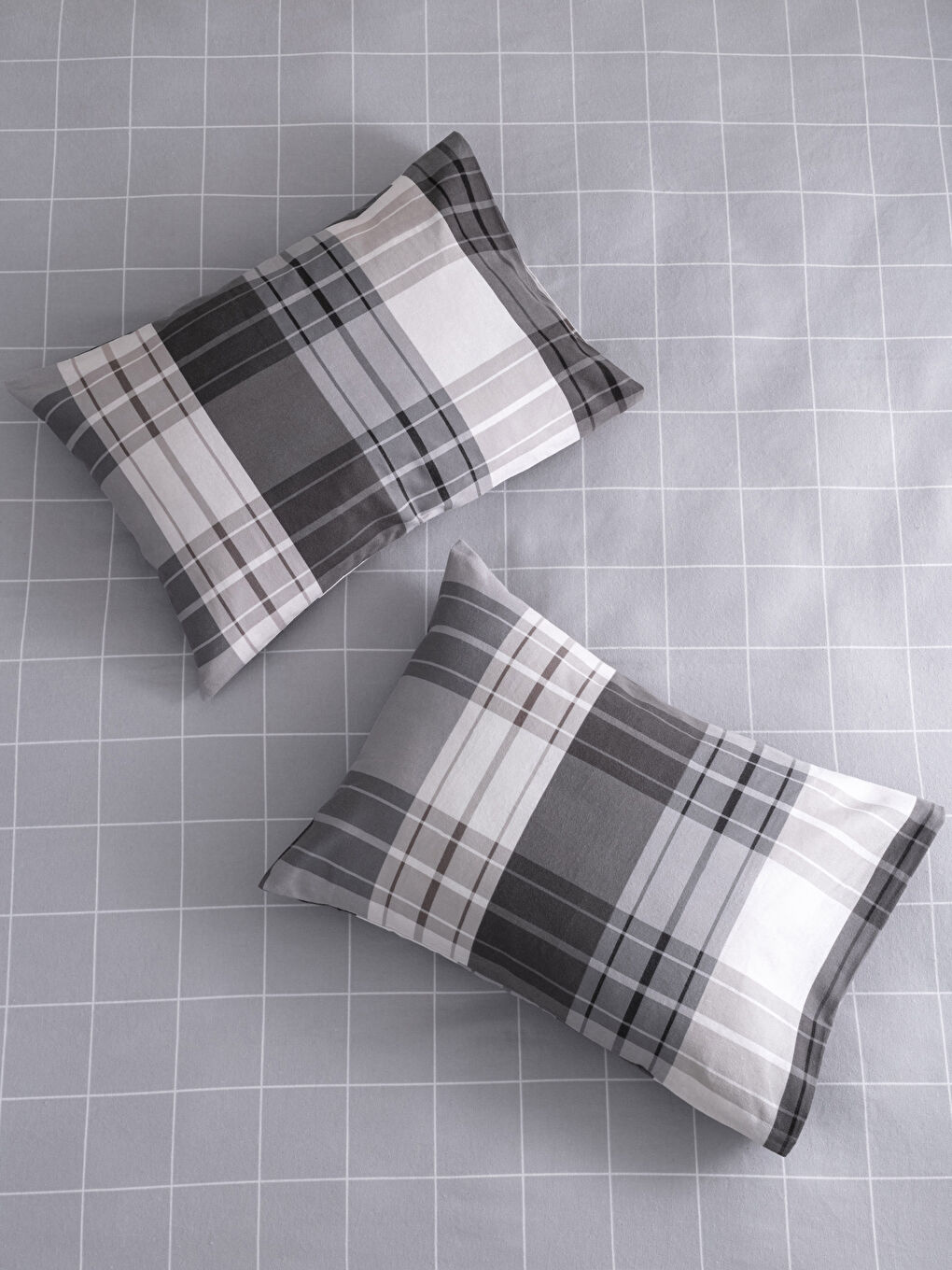Double Double Sided Checkered Duvet Cover Set-2