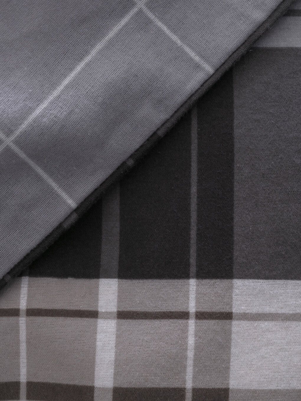 طقم غطاء لحاف مفرد مزدوج الجوانب بنقشة مربعات من الفلانيل-5