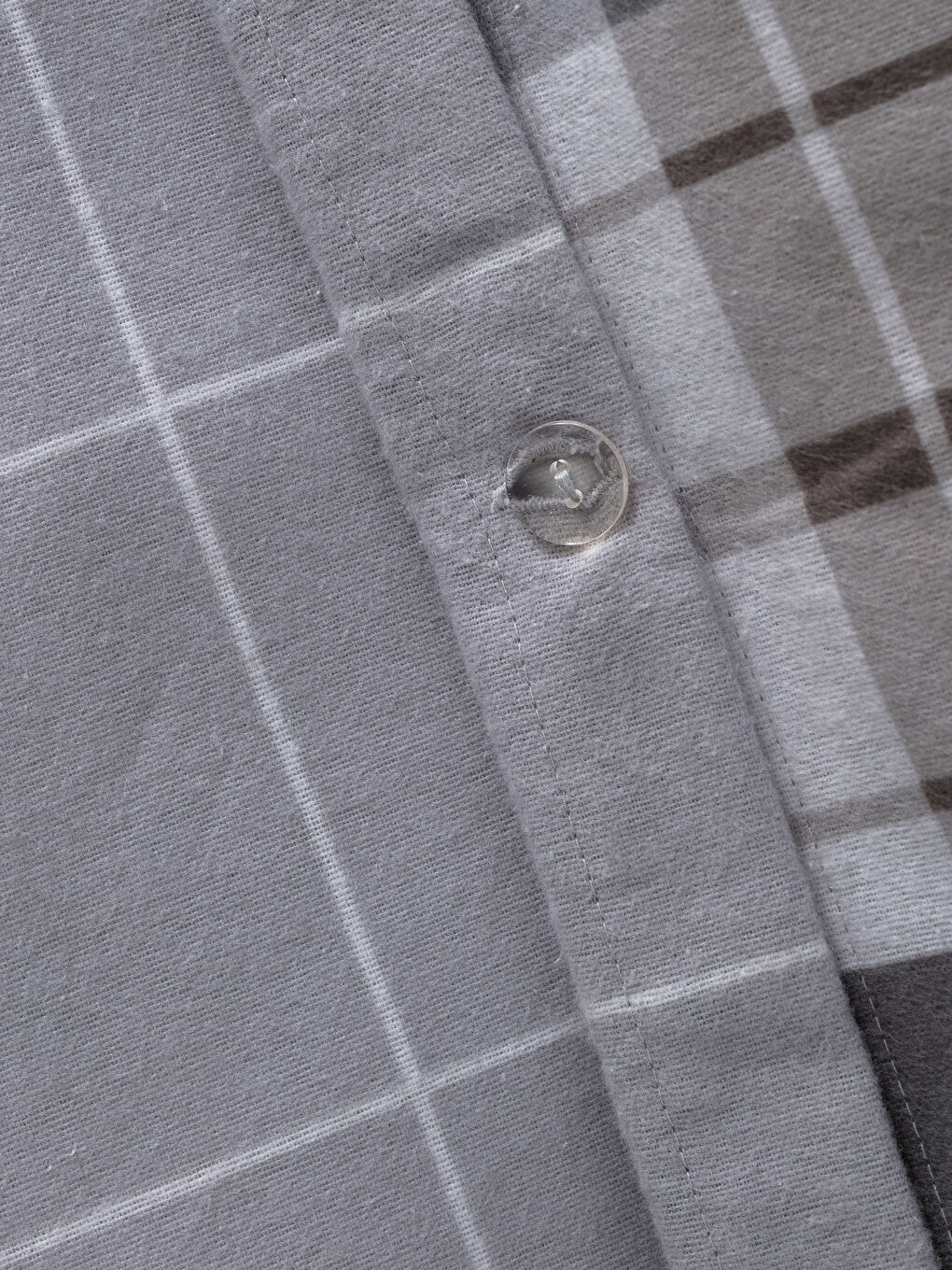 طقم غطاء لحاف مفرد مزدوج الجوانب بنقشة مربعات من الفلانيل-6