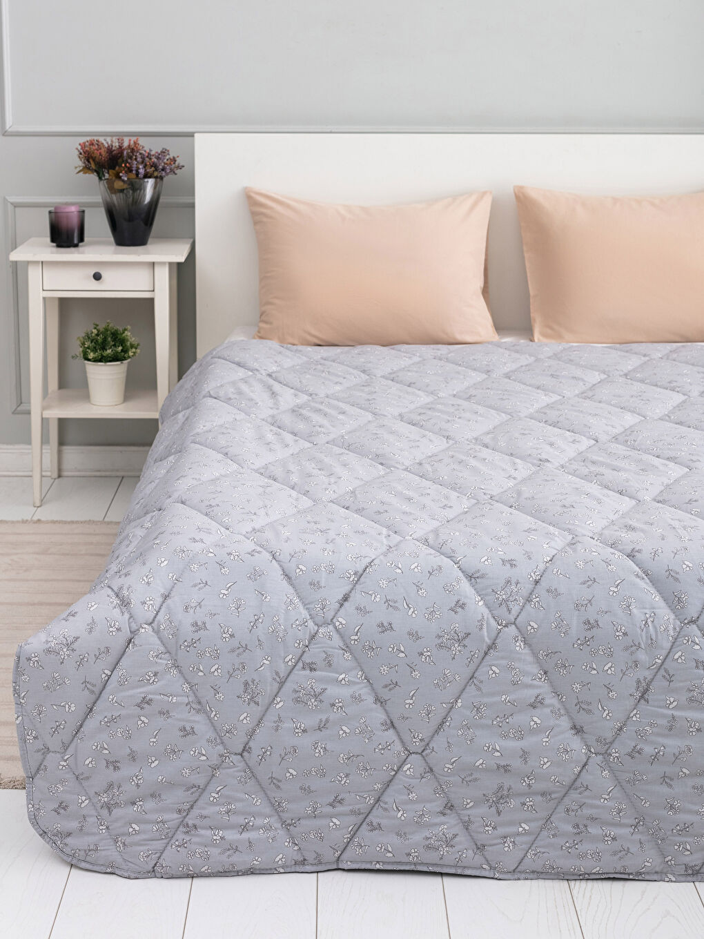 لحاف مزدوج منقوش 195x215 سم-1