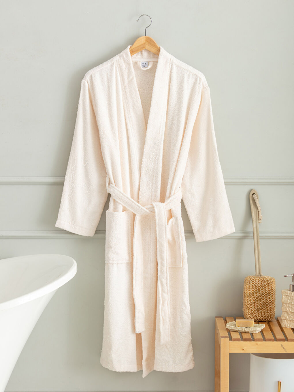 LCW HOME Schalkragen Bambus Bademantel für Damen -W1GS53Z8-RFC