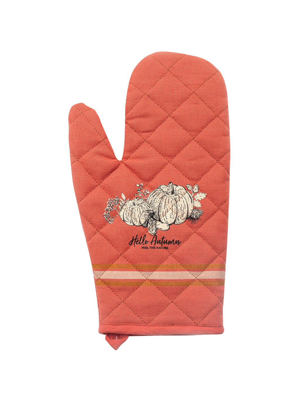 Pumpkin Printed Gabardine Oven Glove-2
