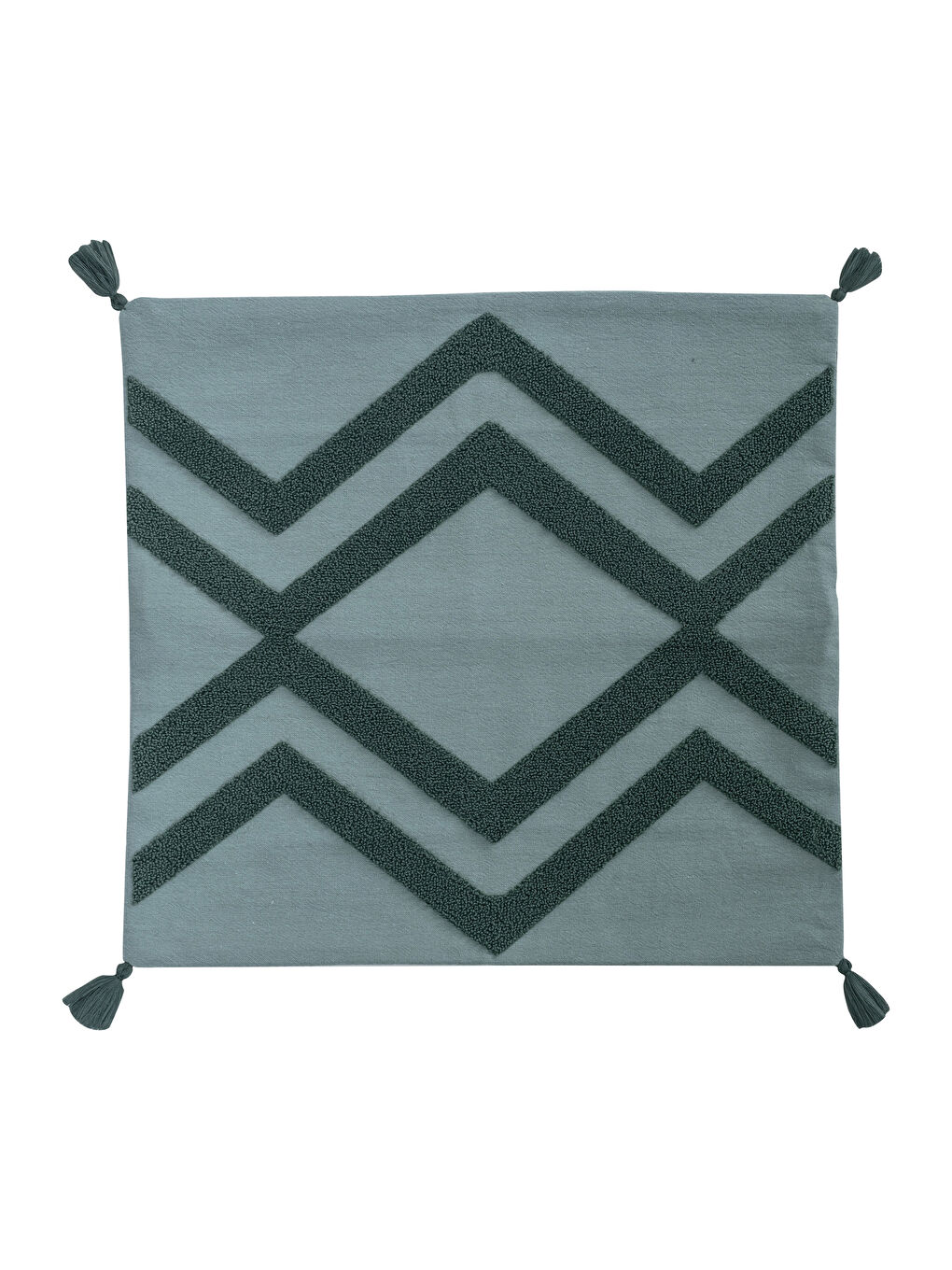 LCW HOME Embroidery Detailed Tasseled Woven Cushion Cover 45x45 Cm -W1GY12Z8-FWF