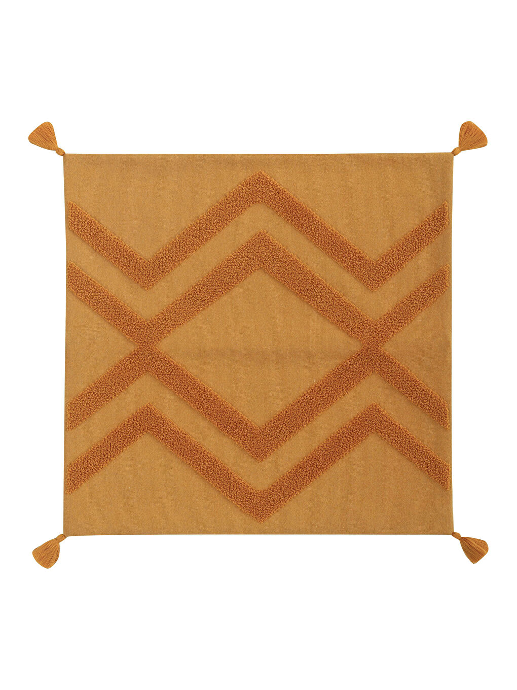 Bestickte Detailreiche Quasten Gewebte Kissenhülle 45x45 Cm-2