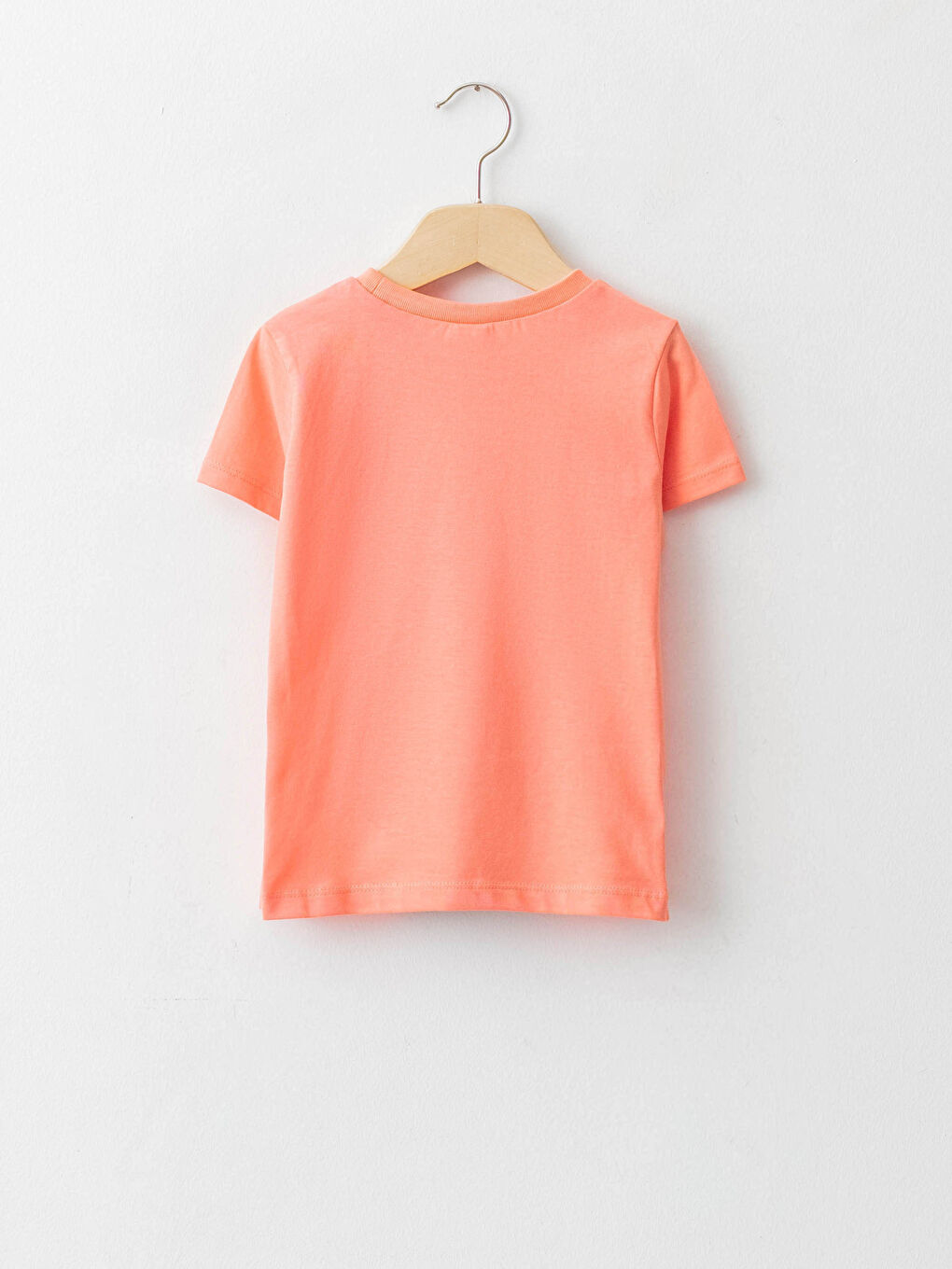 Turuncu Bisiklet Yaka Kısa Kol Baskılı Pamuklu Erkek Bebek Tişört-1