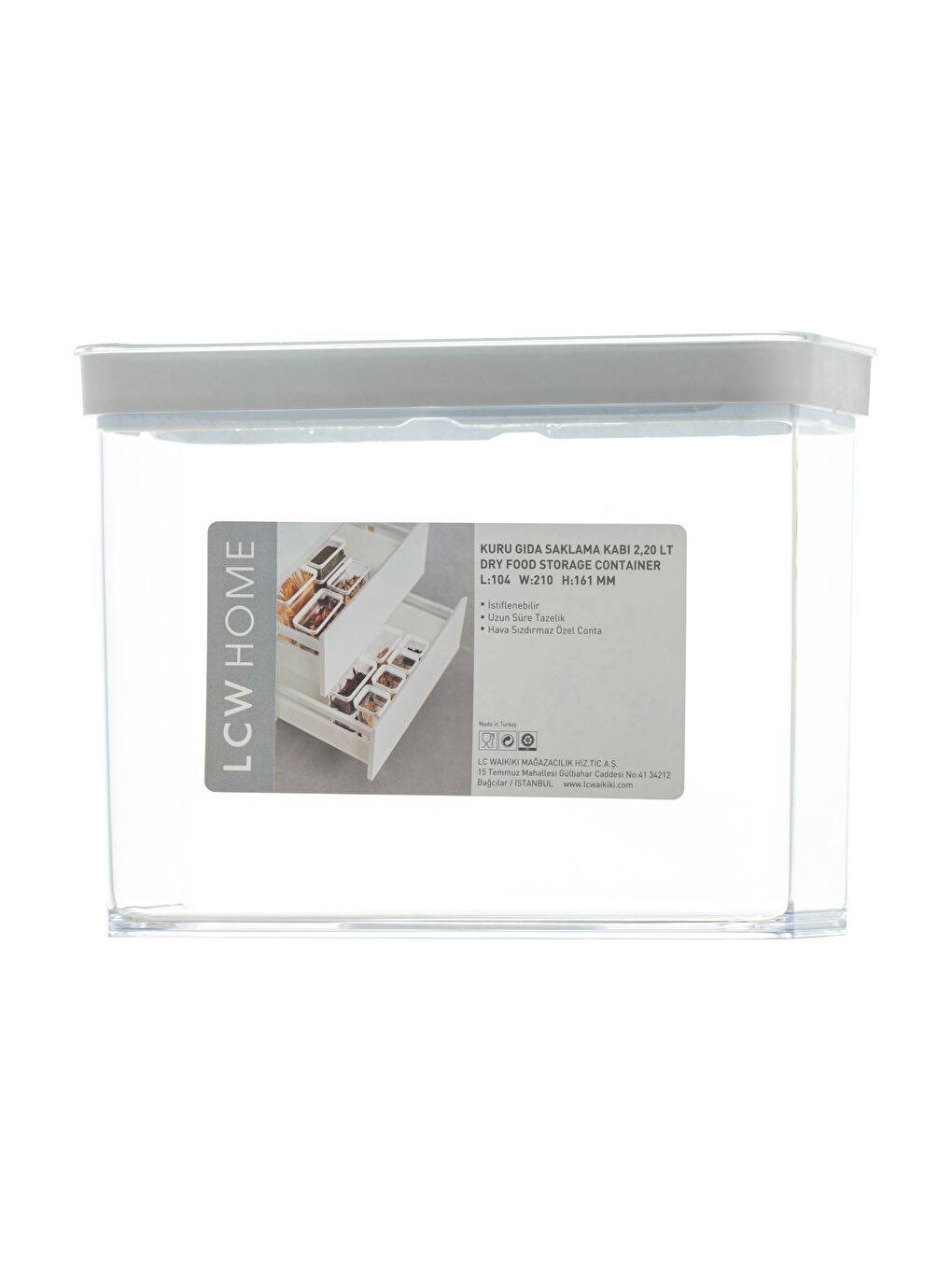 Récipient Alimentaire Avec Couvercle 2200 Ml-4