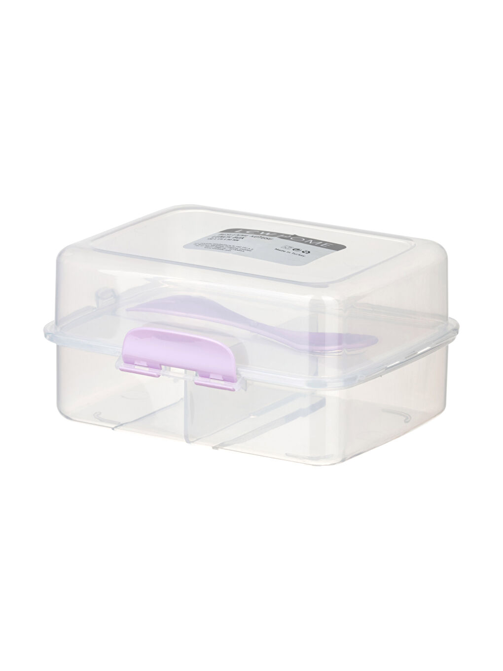 LCW HOME Plastic Divided Fork Lunch Box 13x17.5x9 Cm -W1H213Z8-Q57