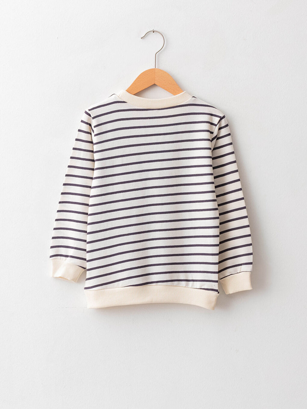 Crew Neck Long Sleeve Cotton Baby Boy T-Shirt-1