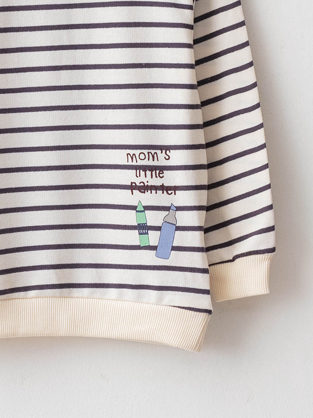 Crew Neck Long Sleeve Cotton Baby Boy T-Shirt-2