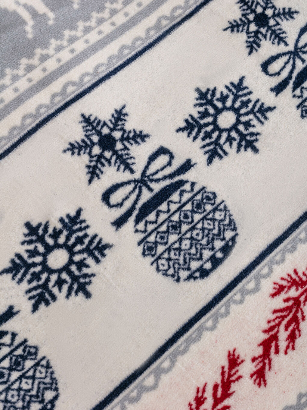 Karışık Yılbaşı Temalı Tek Kişilik Baskılı Wellsoft Battaniye 150x200 cm-2