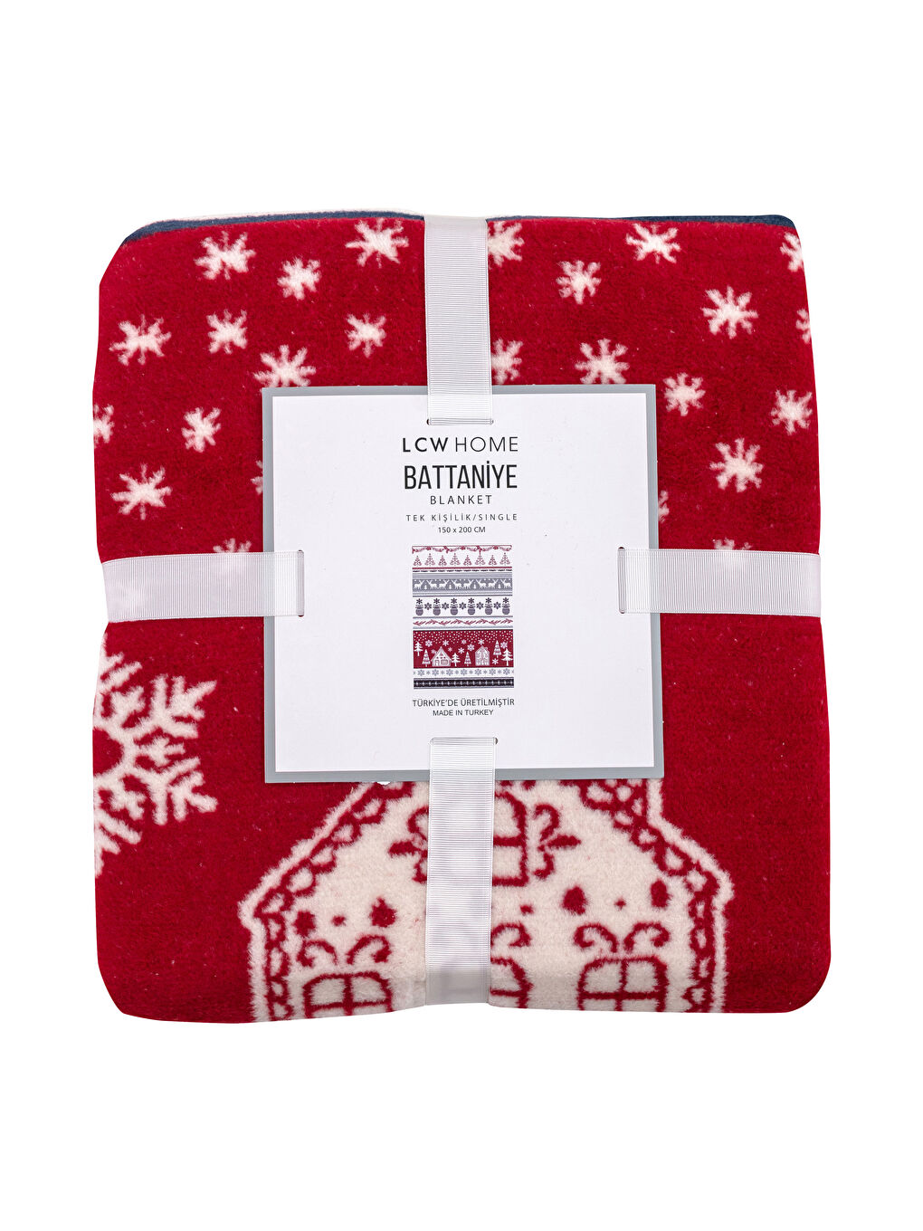 Karışık Yılbaşı Temalı Tek Kişilik Baskılı Wellsoft Battaniye 150x200 cm-3