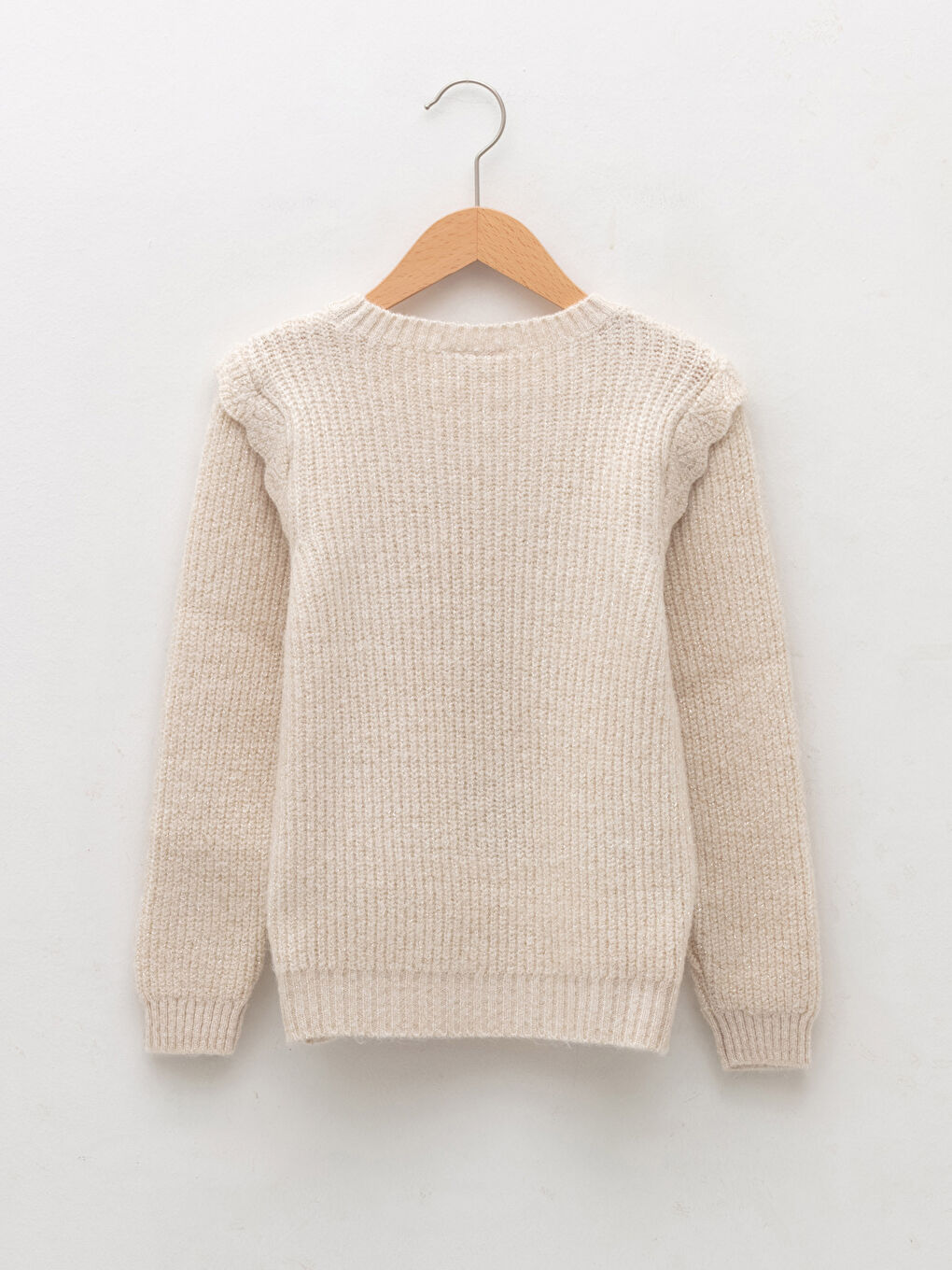 LCW Kids Crew Neck Basic Long Sleeve Girls' Knitwear Sweater -W1H939Z4-FRC