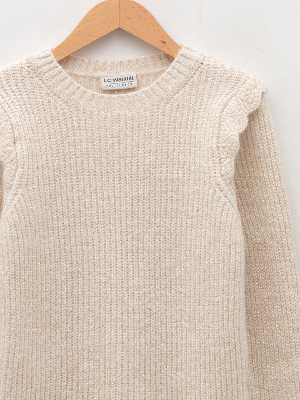 LCW Kids Crew Neck Basic Long Sleeve Girls' Knitwear Sweater -W1H939Z4-FRC