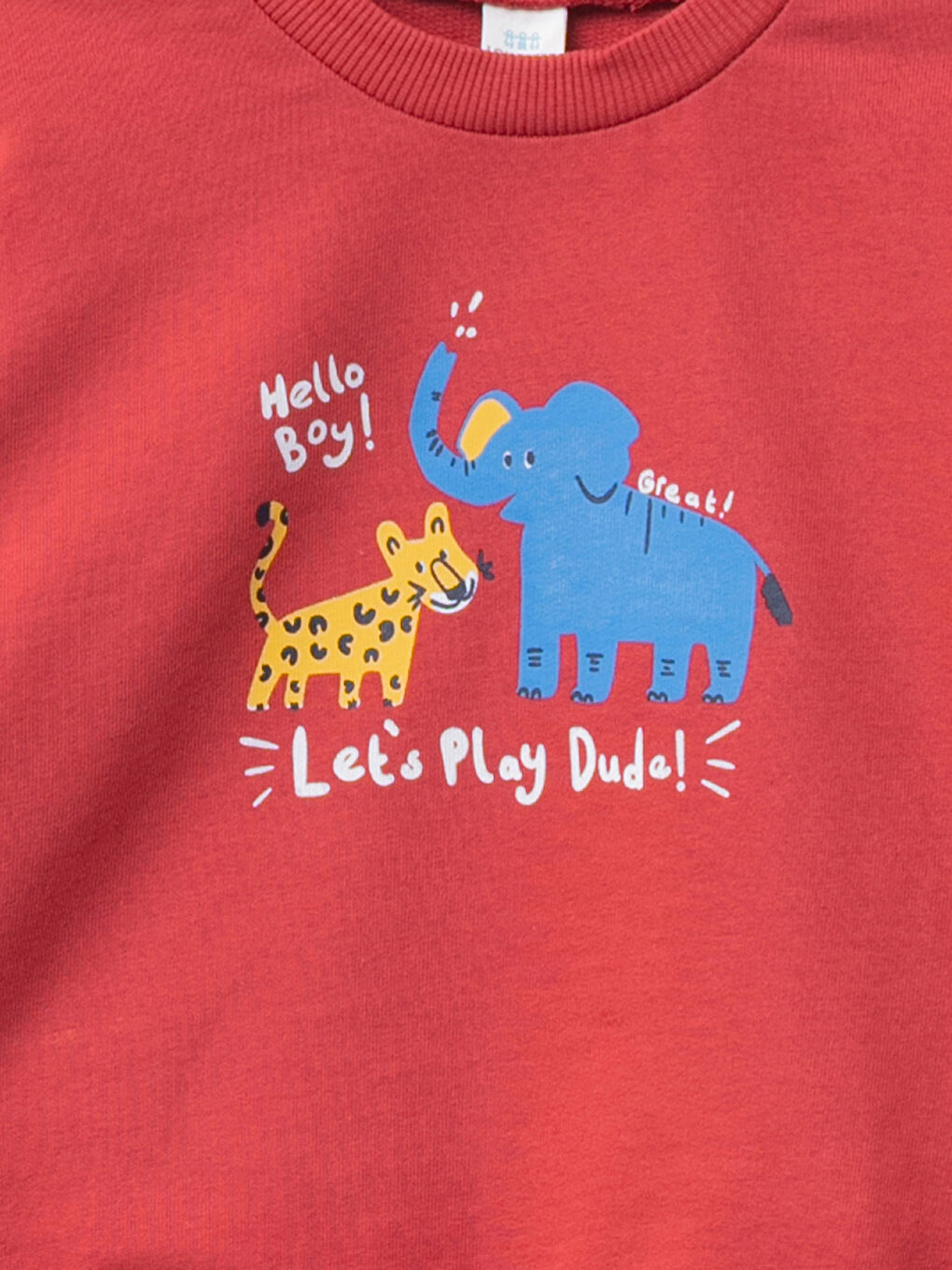 Crew Neck Long Sleeve Printed Baby Boy Sweatshirt and Jogger Pants 4-Piece Set-2