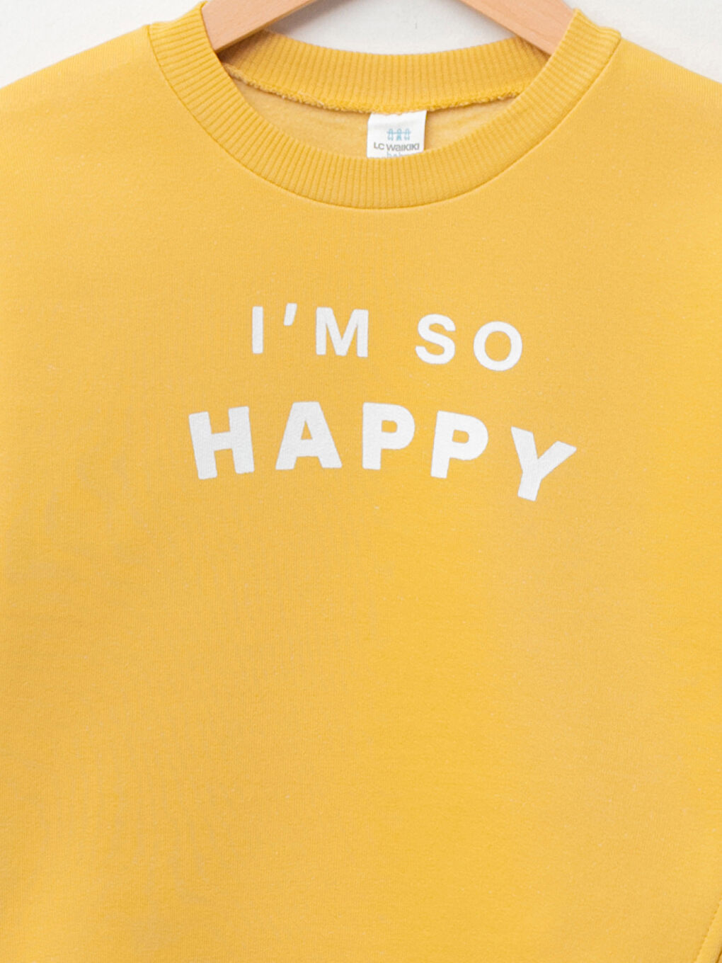 Sarı Bisiklet Yaka Uzun Kollu Baskılı Erkek Bebek Sweatshirt 2'li-2