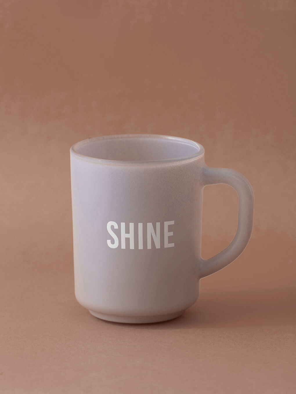 Mor Slogan Baskılı Cam Kupa Bardak 260 ml-1