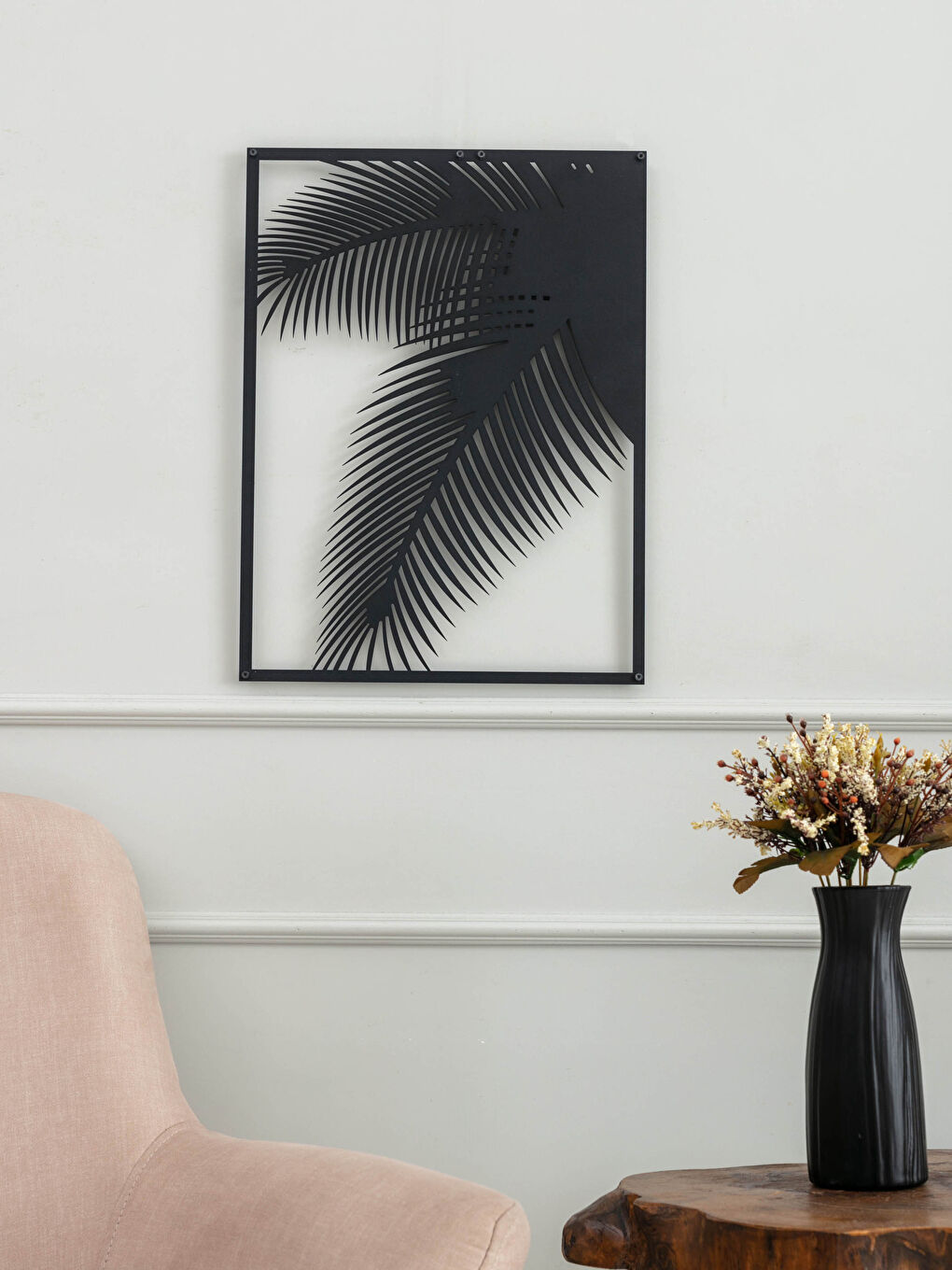 Decorative Hanging Metal Wall Painting 43x49 Cm